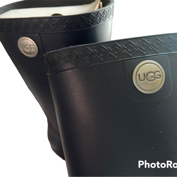 Ugg Sienna Matte Rain Boots Blue size 6 - Picture 5 of 9